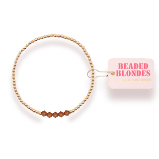 Cocoa Brown Kim Bracelet: Standard 6.75 inch - Sugar Co.