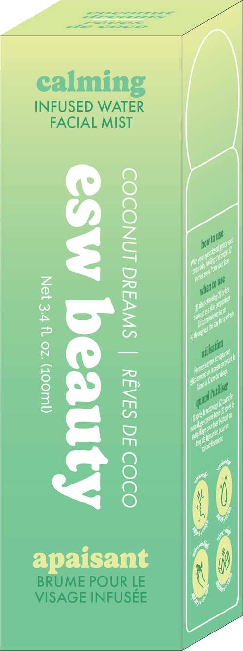 Coconut Dreams Calming Infused Water Facial Mist - Sugar Co.