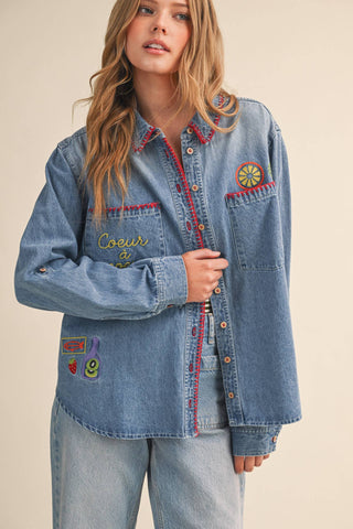 Coeur à Coeur Button Down - Sugar Co.