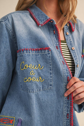 Coeur à Coeur Button Down - Sugar Co.