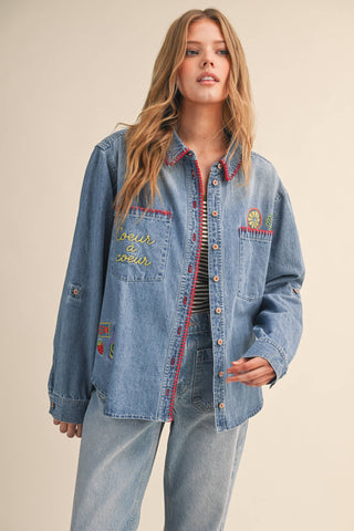 Coeur à Coeur Button Down - Sugar Co.