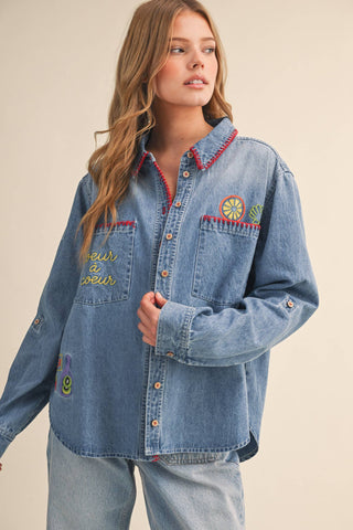 Coeur à Coeur Button Down - Sugar Co.