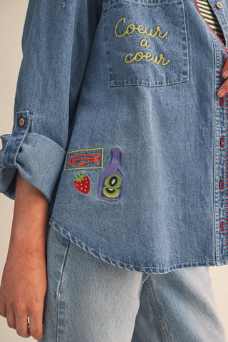 Coeur à Coeur Button Down - Sugar Co.