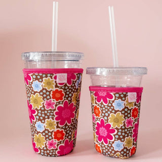 Coffee Cup Cover - Caroline's Cosmos- Iced Drink Sleeve: Large / 24oz - Sugar Co.