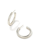 Colette Hoop Earrings in Silver - Sugar Co.