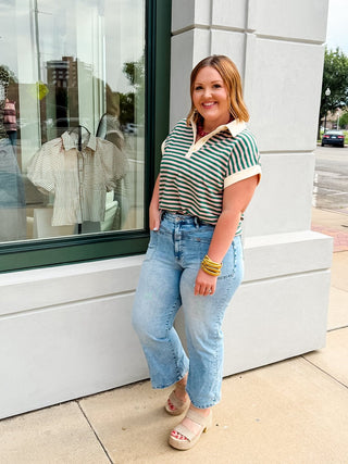 Country Club Stripe Top - Sugar Co.