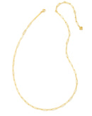 Courtney Paperclip Necklace in Gold - Sugar Co.