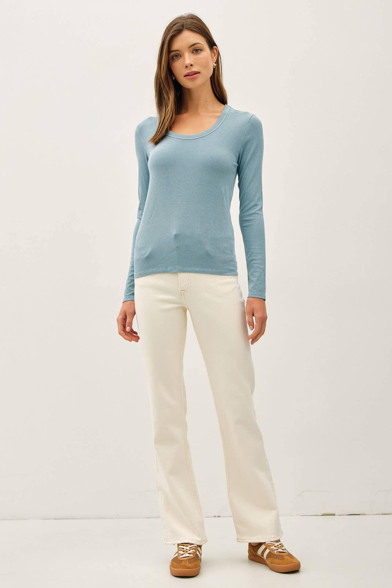 Essential Long Sleeve Light Teal