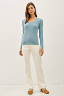 Essential Long Sleeve Light Teal