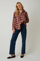 Lynn Plaid Top