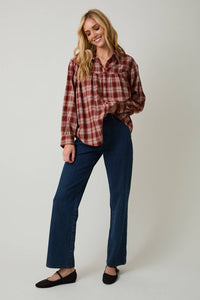 Lynn Plaid Top