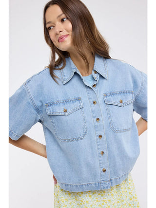 Blue Skies Ahead Denim Top