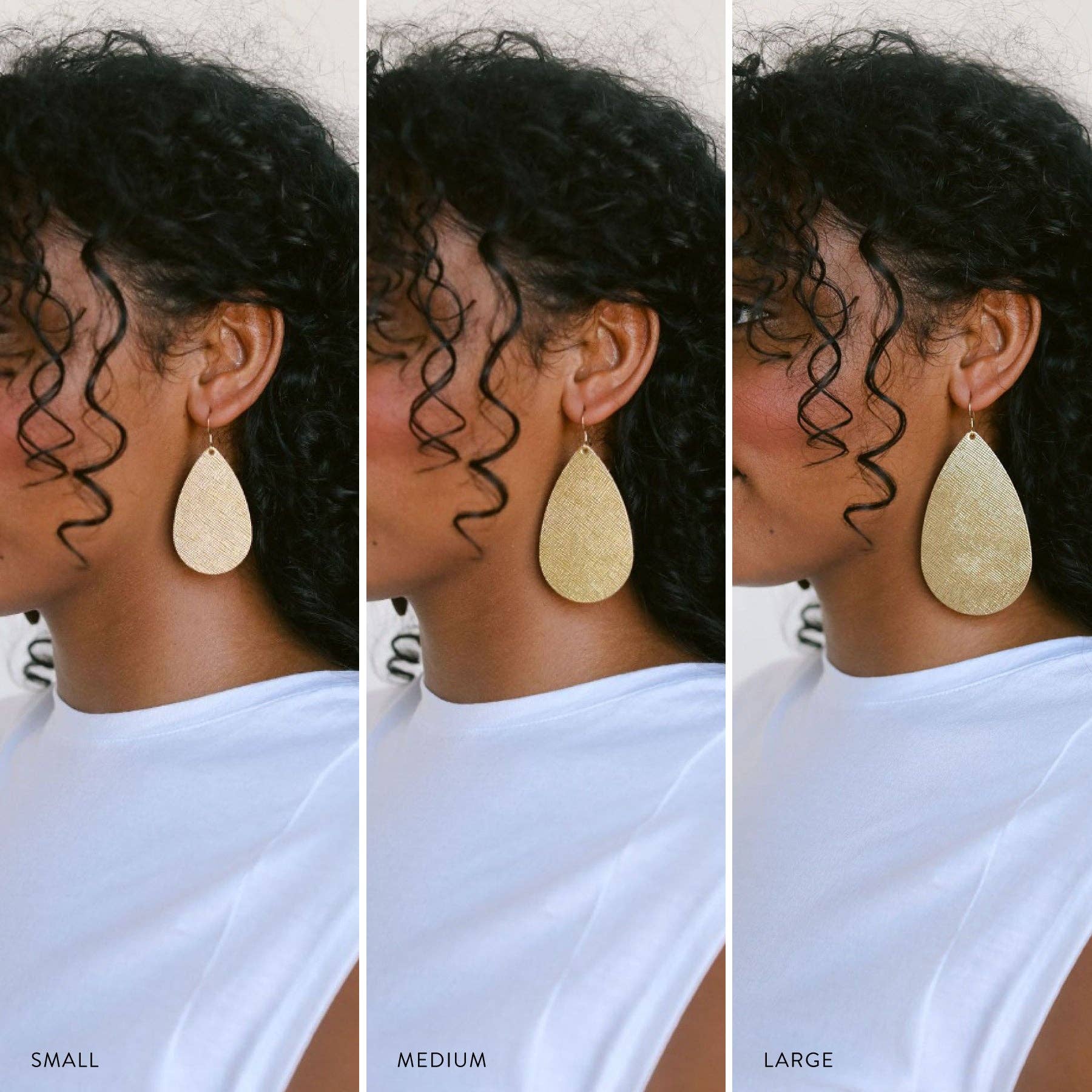 Ecru Quilted Teardrops: Gold / S