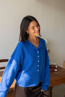 Blue Piper Cardigan: Blue
