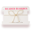 Pearl Bow Bracelet: Standard 6.75 inch