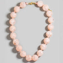 Large Marble Resin Beads Necklace Pink