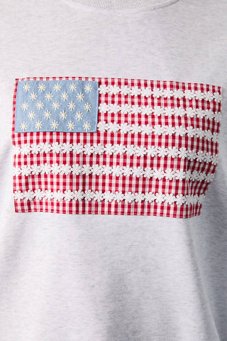 Daisy Flag Sweatshirt - Sugar Co.