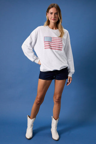 Daisy Flag Sweatshirt - Sugar Co.