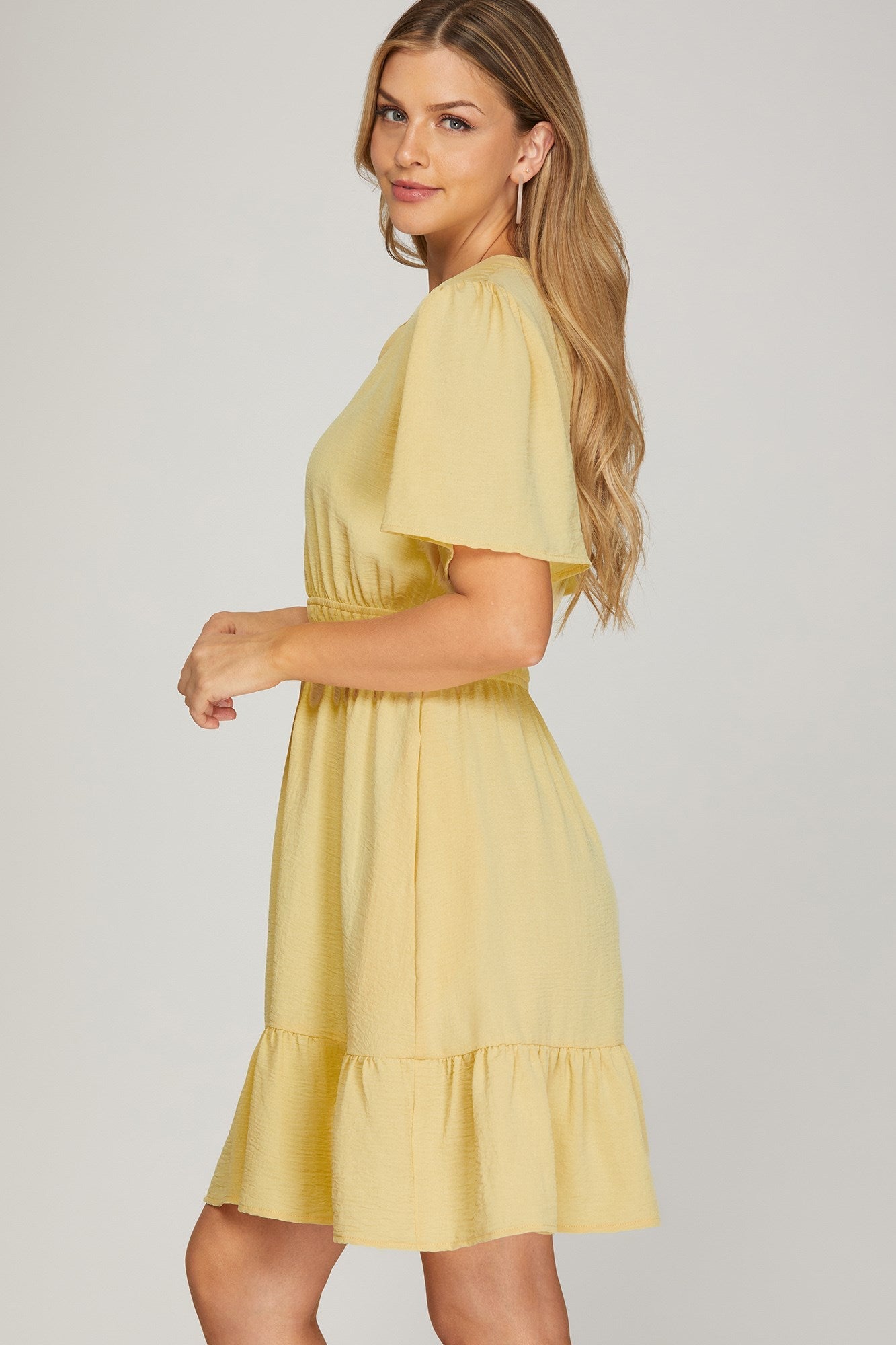 Daisy Ruffle Hem Dress - Sugar Co.