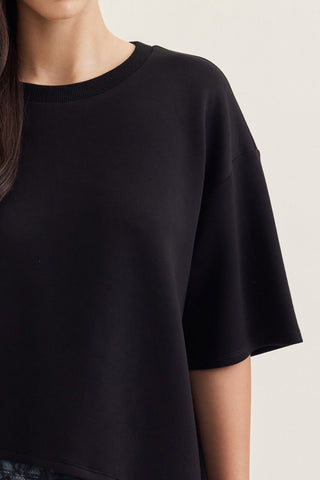 Dare Me Lace Tee Black - Sugar Co.