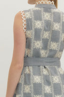 Darling in Detail Dress Navy - Sugar Co.