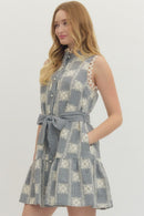 Darling in Detail Dress Navy - Sugar Co.