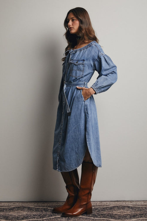 Dawson Denim Dress - Sugar Co.