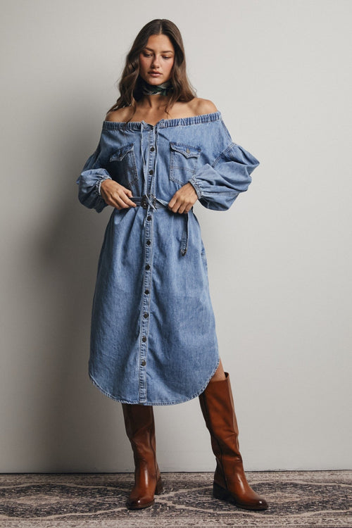 Dawson Denim Dress - Sugar Co.