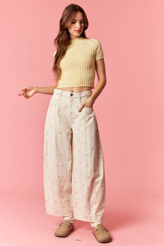 Daydream Dot Wide Barrel Pant - Sugar Co.