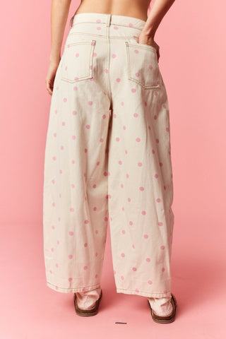 Daydream Dot Wide Barrel Pant - Sugar Co.
