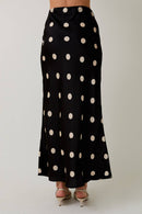 Polka Dot Midi Skirt