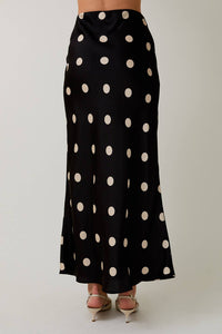 Polka Dot Midi Skirt