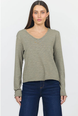Dear John Vanya Long Sleeve in Vetiver - Sugar Co.