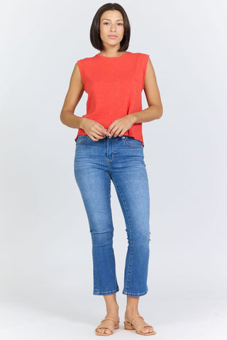 Dear John Women Top Charli Poppy Red - Sugar Co.