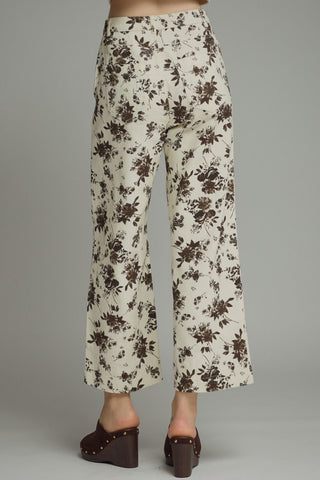 Delaney Floral Wide-Leg Pants - Sugar Co.