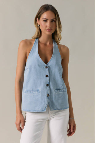Denim Dreams Halter - Sugar Co.