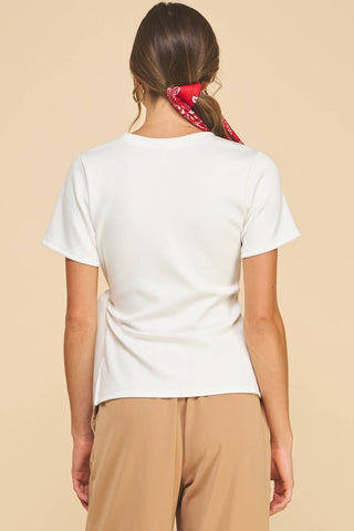 Areum Knot Top Off-White