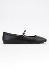 Autumn Belle Mary Jane Flats Black