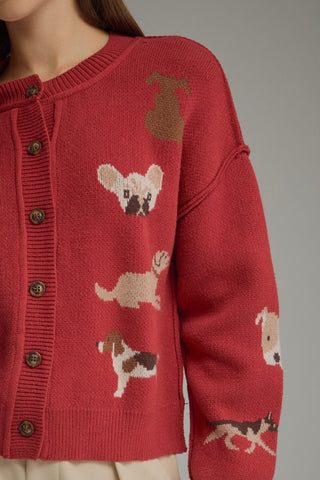 Dog Lovers Cardigan - Sugar Co.