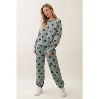Dot About It Polka Dot Sweatpants - Sugar Co.