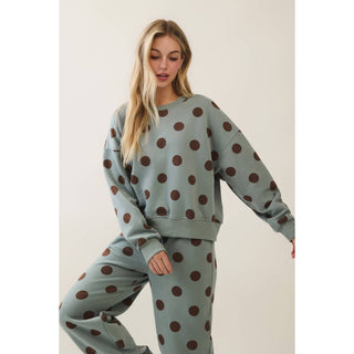 Dot About It Polka Dot Sweatshirt - Sugar Co.