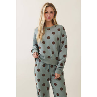 Dot About It Polka Dot Sweatshirt - Sugar Co.
