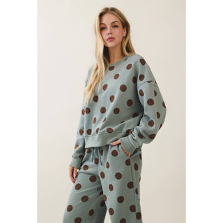 Dot About It Polka Dot Sweatshirt - Sugar Co.