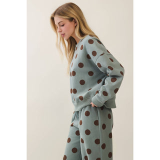 Dot About It Polka Dot Sweatshirt - Sugar Co.