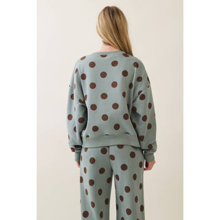 Dot About It Polka Dot Sweatshirt - Sugar Co.