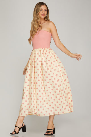 Dot Darling Midi Pink - Sugar Co.