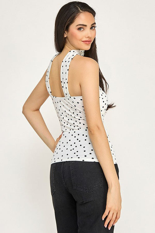 Dot & Drape Top - Sugar Co.