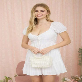 Dot Little White Dress - Sugar Co.