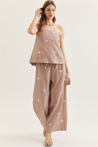 Dottie Darling Strapless Top Mocha - Sugar Co.