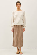 Essential Raglan Chestnut